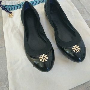 Tory Burch Jolie Black Ballerina Flats